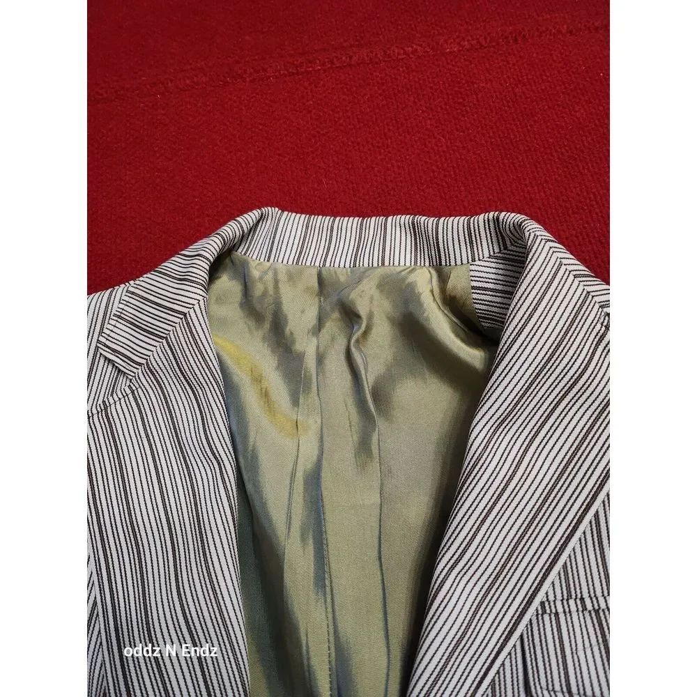Niver‎ Western Wear Mens Striped Blazer Jacket 38